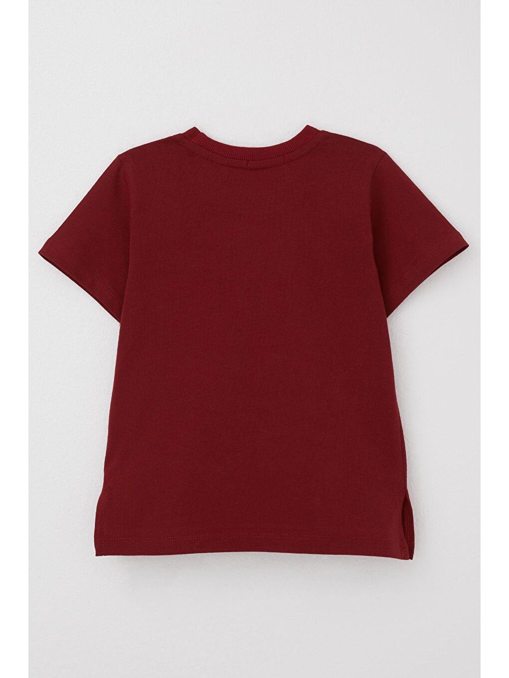 Erkek Çocuk Tişört Cool Yazı Armalı Cepli Bordo (2-4 Yaş)-1