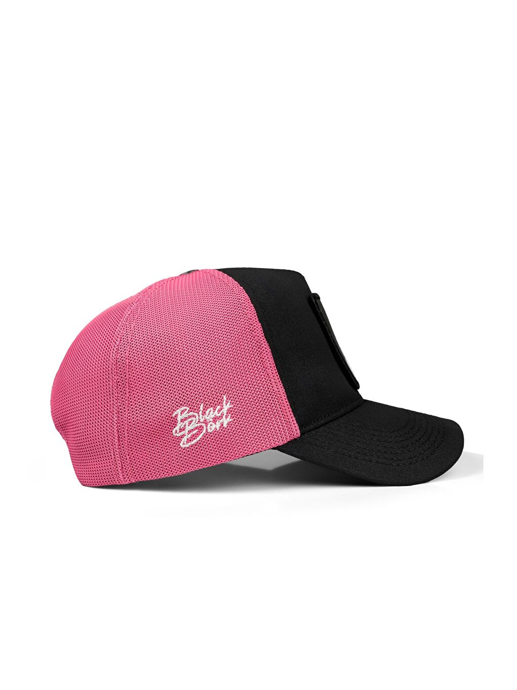 Good Luck Logolu Siyah-Pembe Trucker Şapka-1