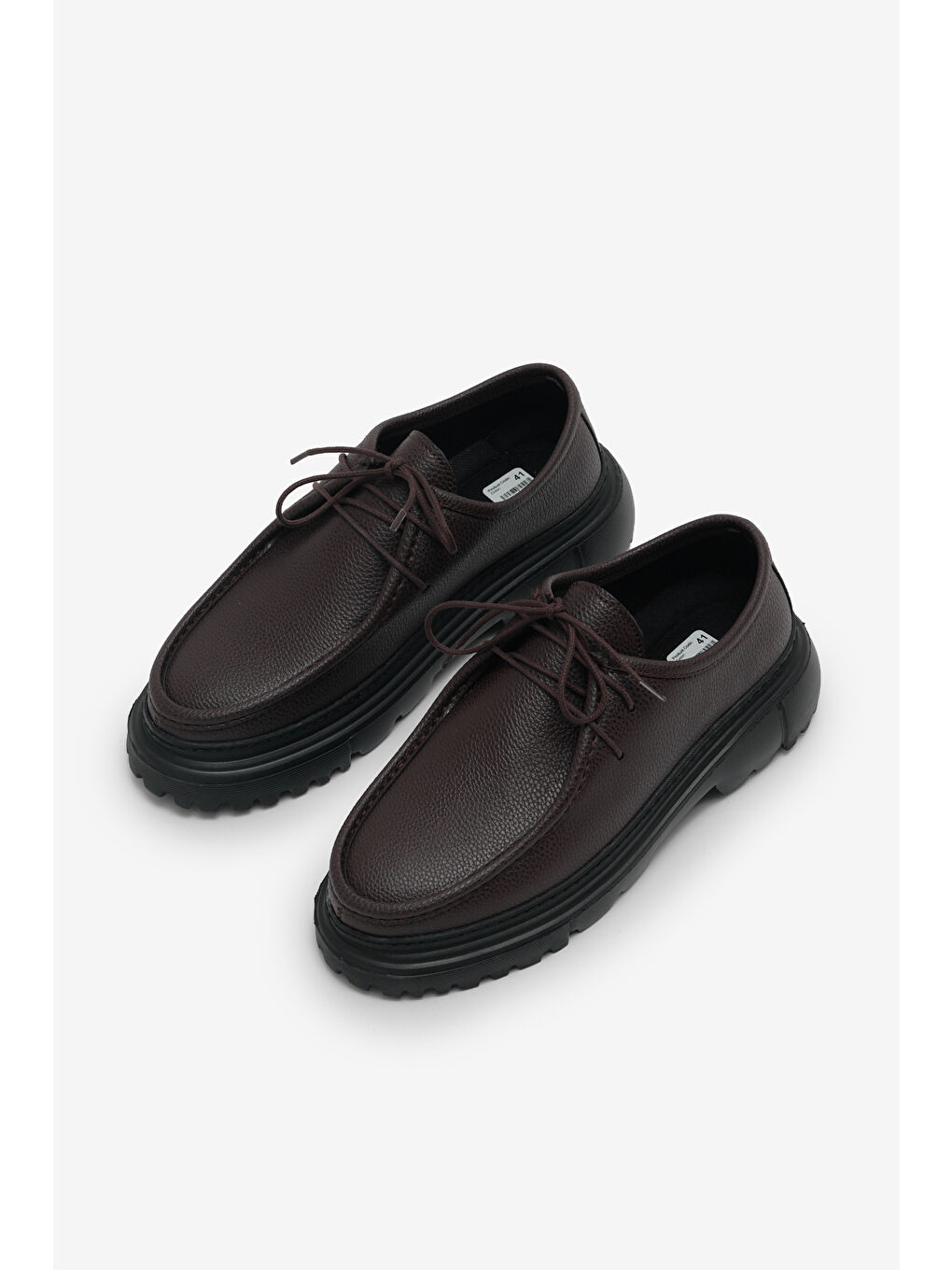 Kahverengi Erkek Kahve Cilt Rahat Kalıp Erkek Klasik Ayakkabı-2