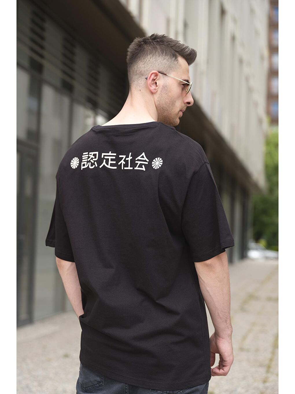 Siyah Tyshawn Dragon Baskılı  Bisiklet Yaka Erkek Tişört-2