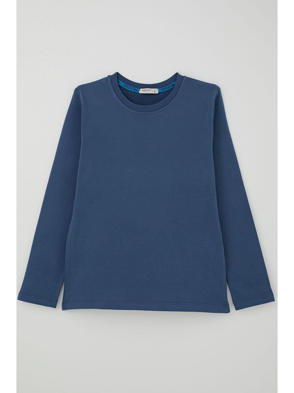 Erkek Çocuk Uzun Kollu Tişört Basic İndigo (5-14 Yaş)-1