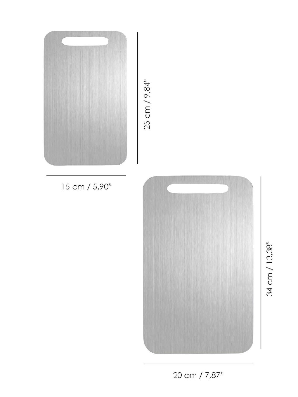 Gri 2'li Standlı Kesme Tahtası Seti-5