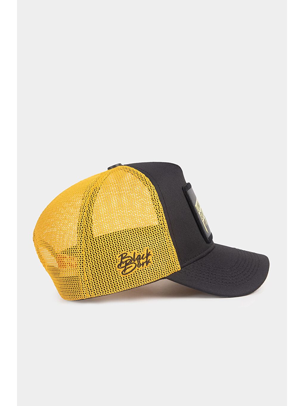 Limited Edition Logolu Siyah-Sarı Trucker Şapka-1