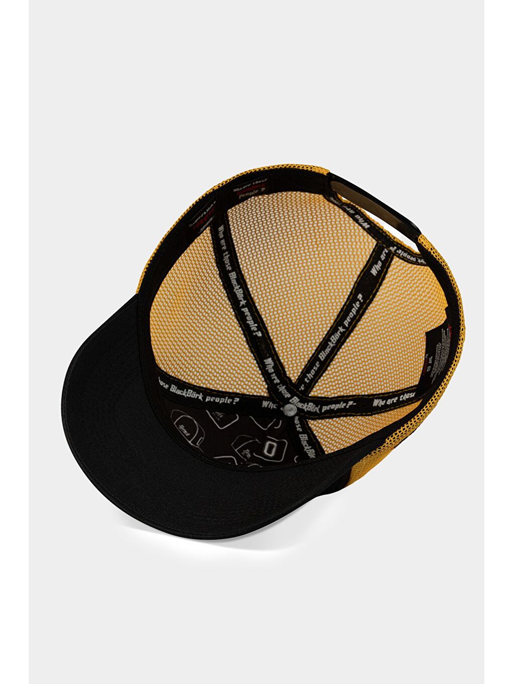 Limited Edition Logolu Siyah-Sarı Trucker Şapka-2