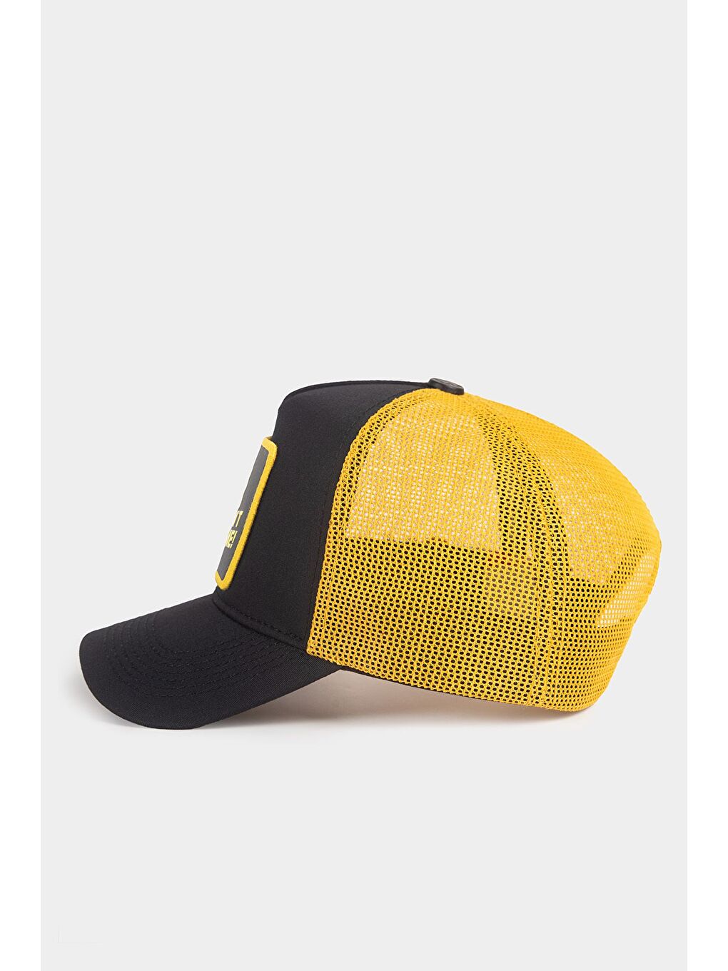 You Can t Stop Me Logolu Siyah-Sarı Trucker Şapka-3