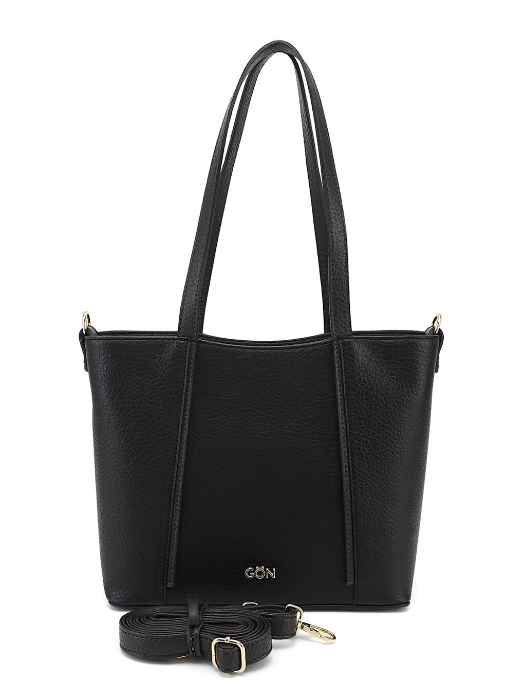 Siyah Kadın KOYU SİYAH Uzun Askılı El ve Omuz Çantası