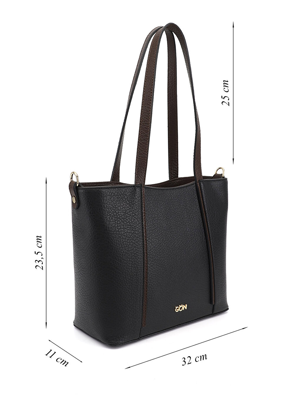 Siyah Kadın SİYAH Uzun Askılı El ve Omuz Çantası-1