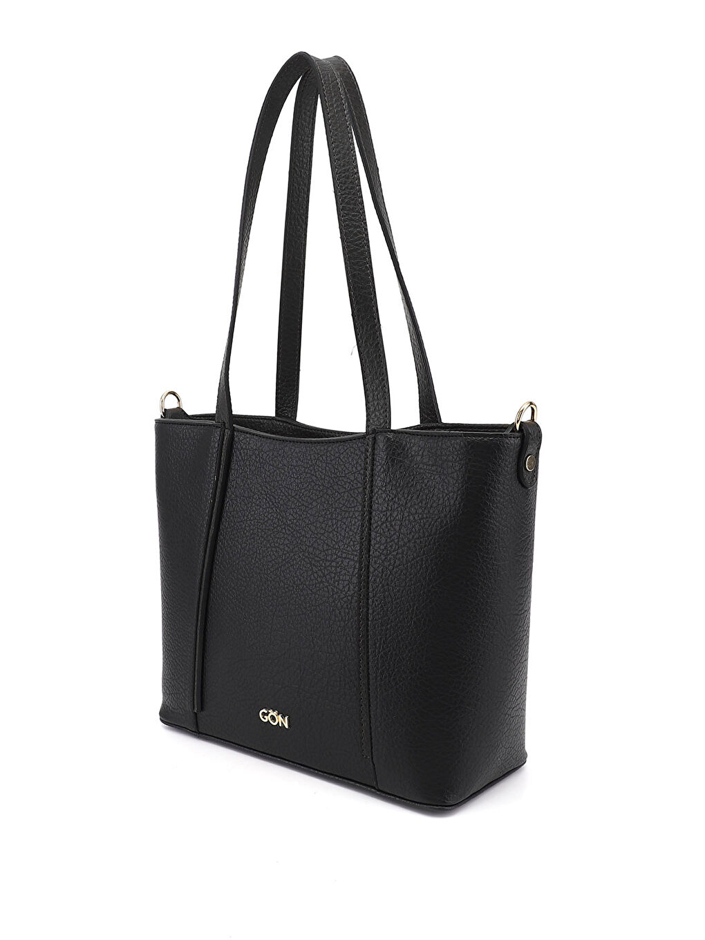 Siyah Kadın KOYU SİYAH Uzun Askılı El ve Omuz Çantası-2