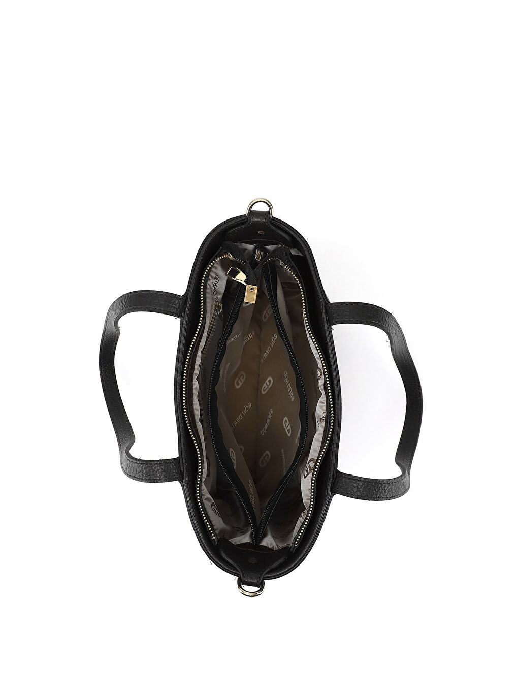 Siyah Kadın KOYU SİYAH Uzun Askılı El ve Omuz Çantası-4