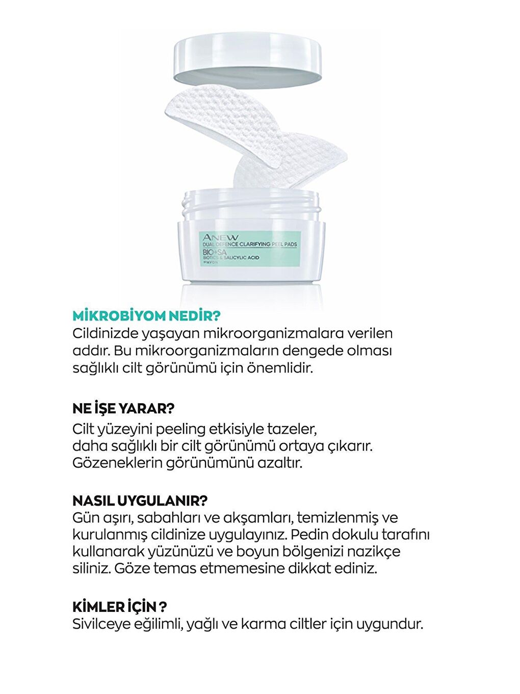 AVON Renksiz Anew Dual Defence Peeling Etkili Pedler 30 Adet - 2