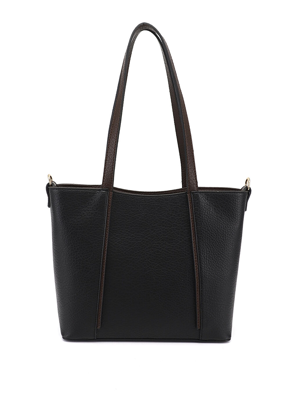 Siyah Kadın SİYAH Uzun Askılı El ve Omuz Çantası-3