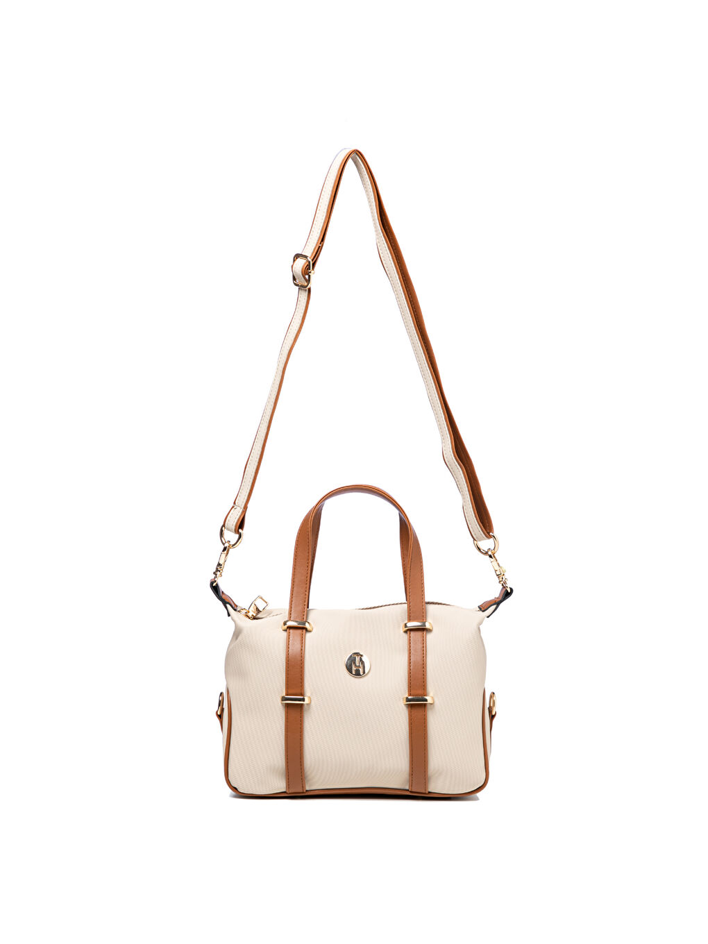 Kahverengi Kadın Omuz Çantası TH-YK12205 Krem-Taba