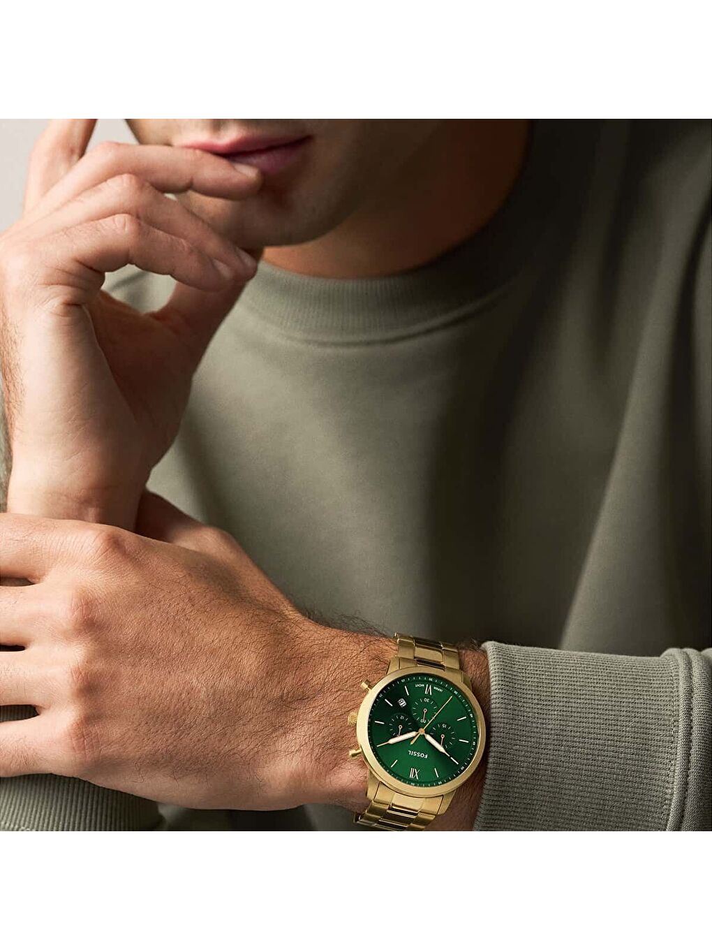 Sarı FFS6164 Erkek Kol Saati-3