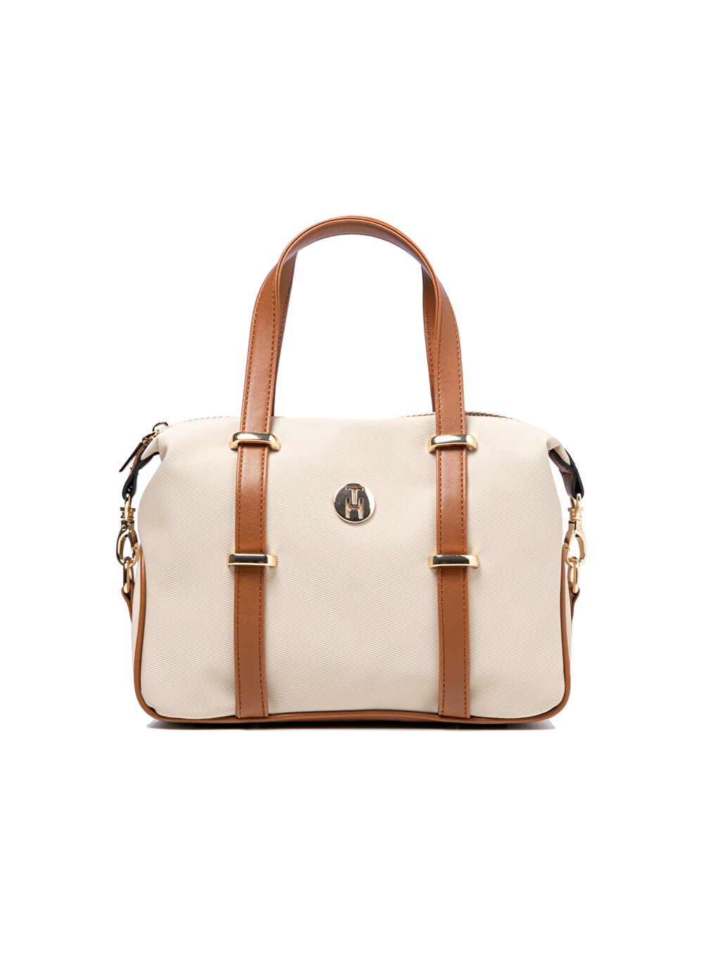 Kahverengi Kadın Omuz Çantası TH-YK12205 Krem-Taba-4