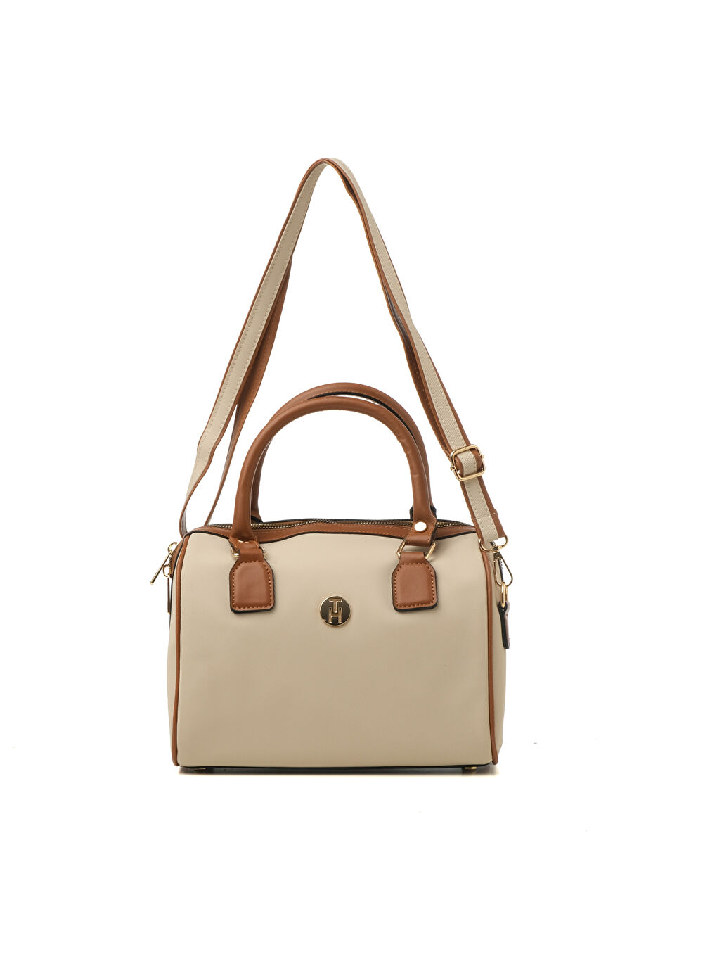 Kahverengi Kadın Omuz Çantası TH-YK12212 Krem-Taba