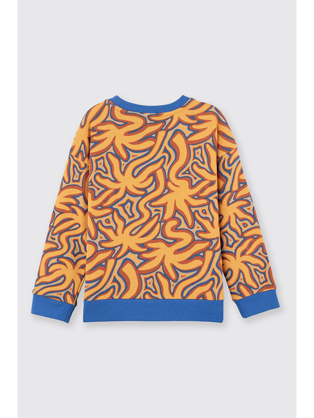 Pembe Erkek Bebek Baskılı Bisiklet Somon Sweatshirt-2