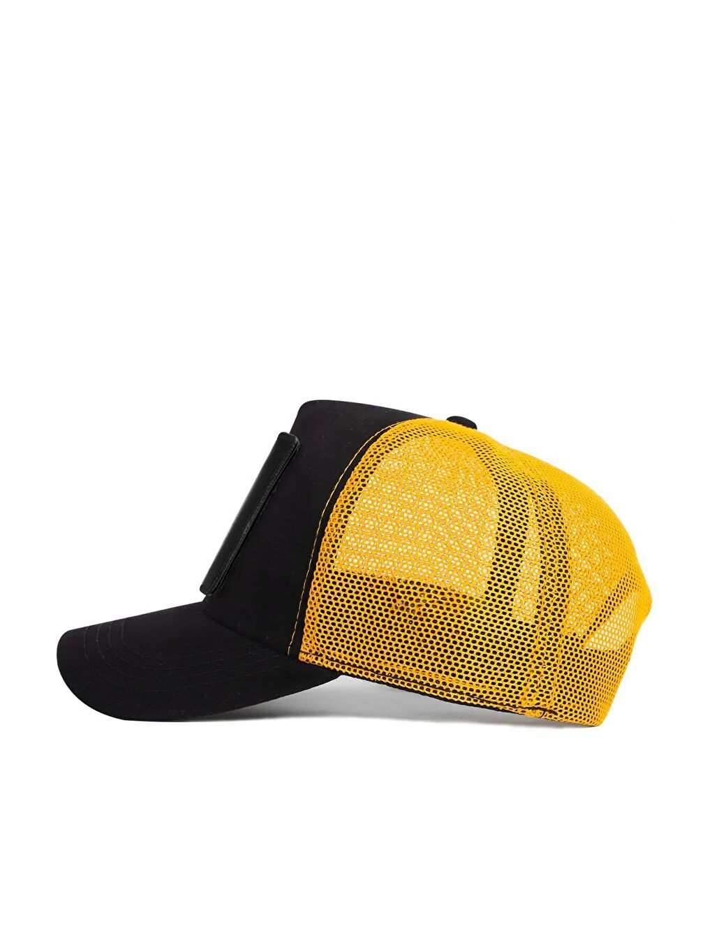 Kirpi Logolu Siyah-sarı Trucker Şapka-3
