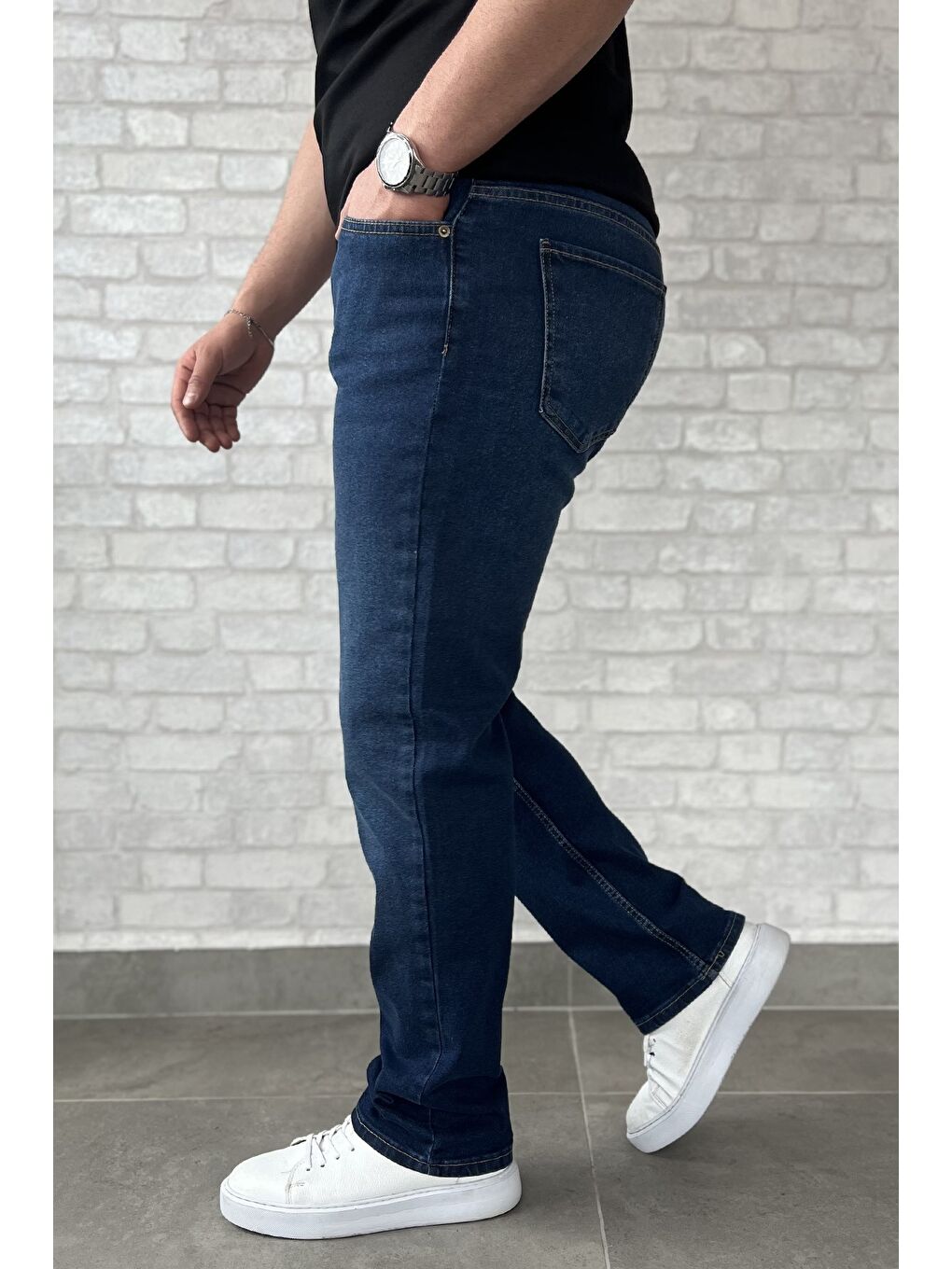 Mavi Erkek Elastanlı Jean Pantolon-1