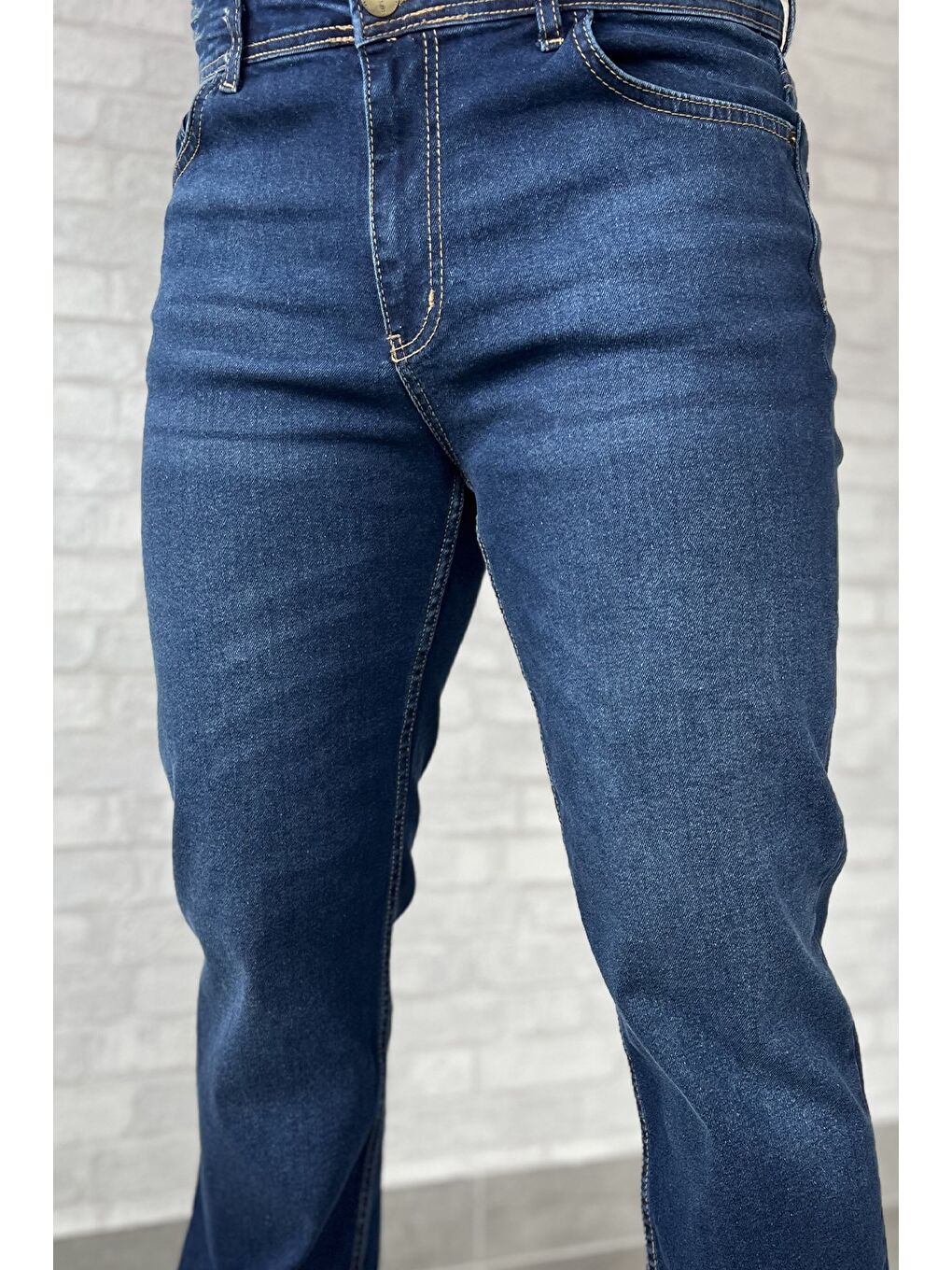 Mavi Erkek Elastanlı Jean Pantolon-2