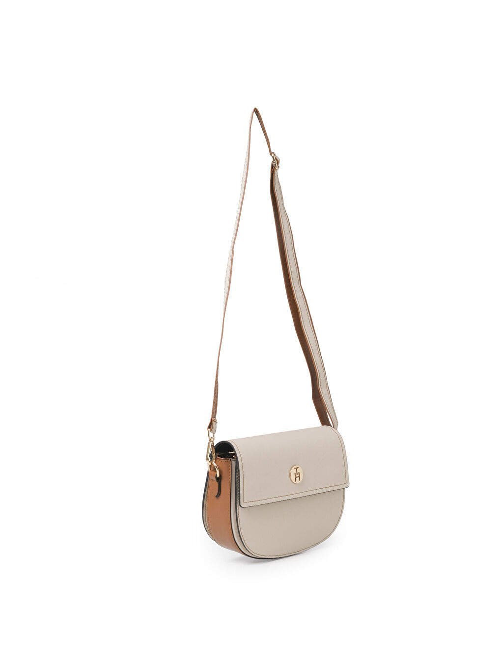 Kahverengi Kadın Çapraz Çanta TH-YK56113 Krem-Taba-2