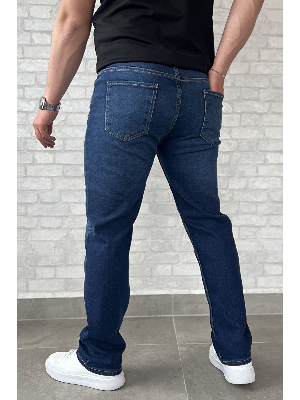 Mavi Erkek Elastanlı Jean Pantolon-3