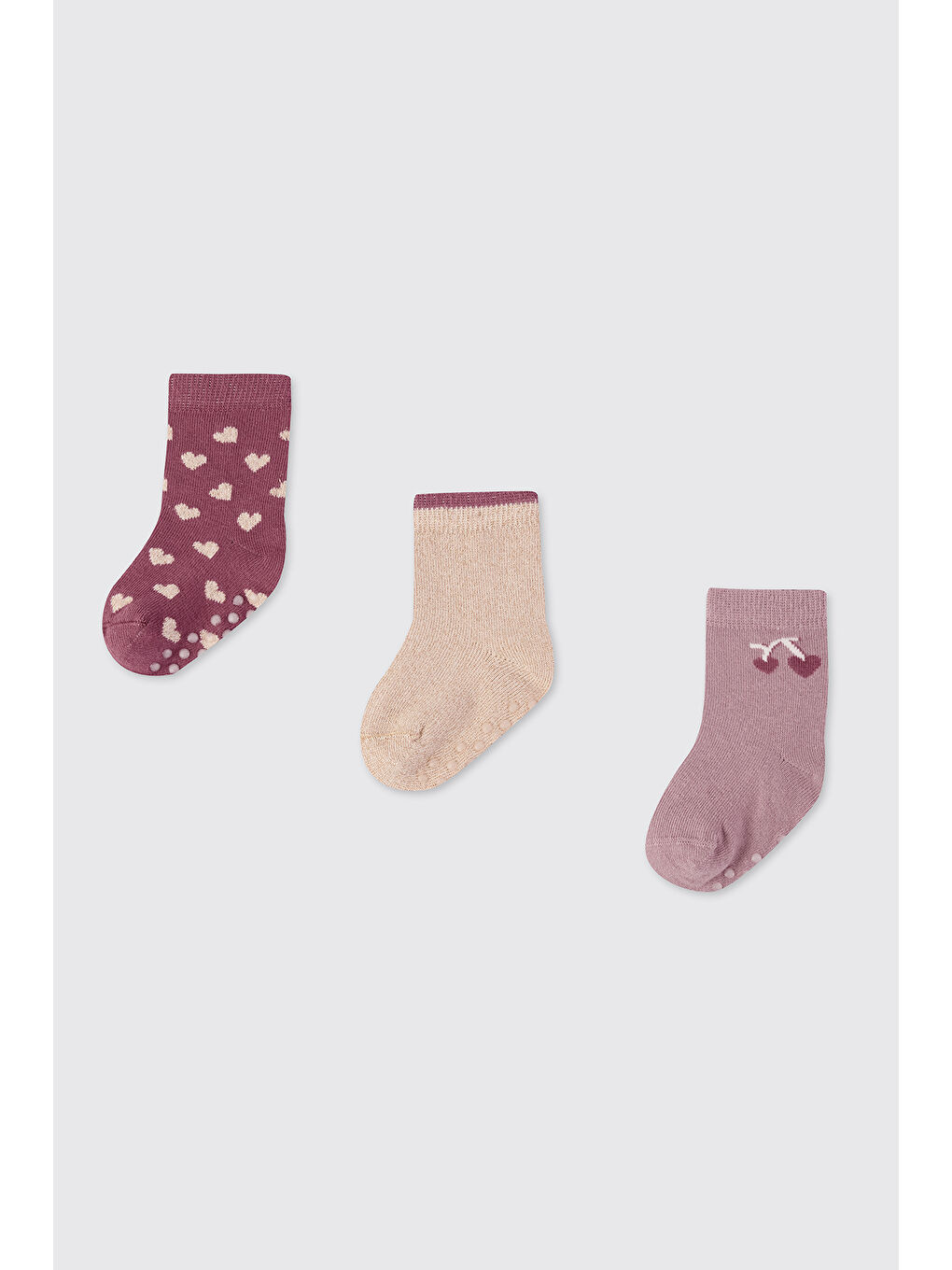 Karışık Kız Bebek 3'lü Soket Çorap
