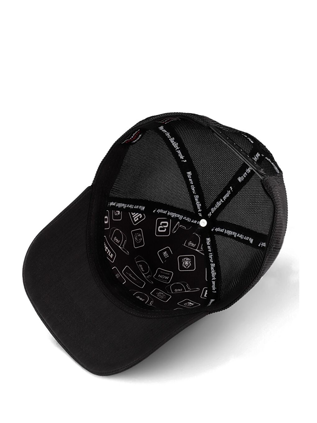 Limited Edition Logolu Siyah Trucker Şapka-2