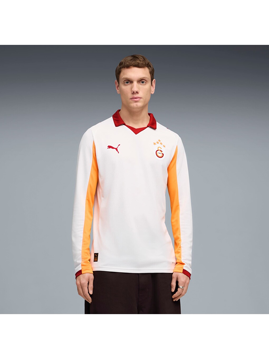Beyaz GALATASARAY 25/26 Erkek Uzun Kollu Deplasman Forması-7
