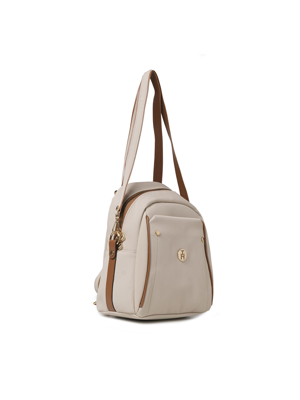 Bej Kadın Sırt Çantası TH-YK12941 Krem-Taba-1