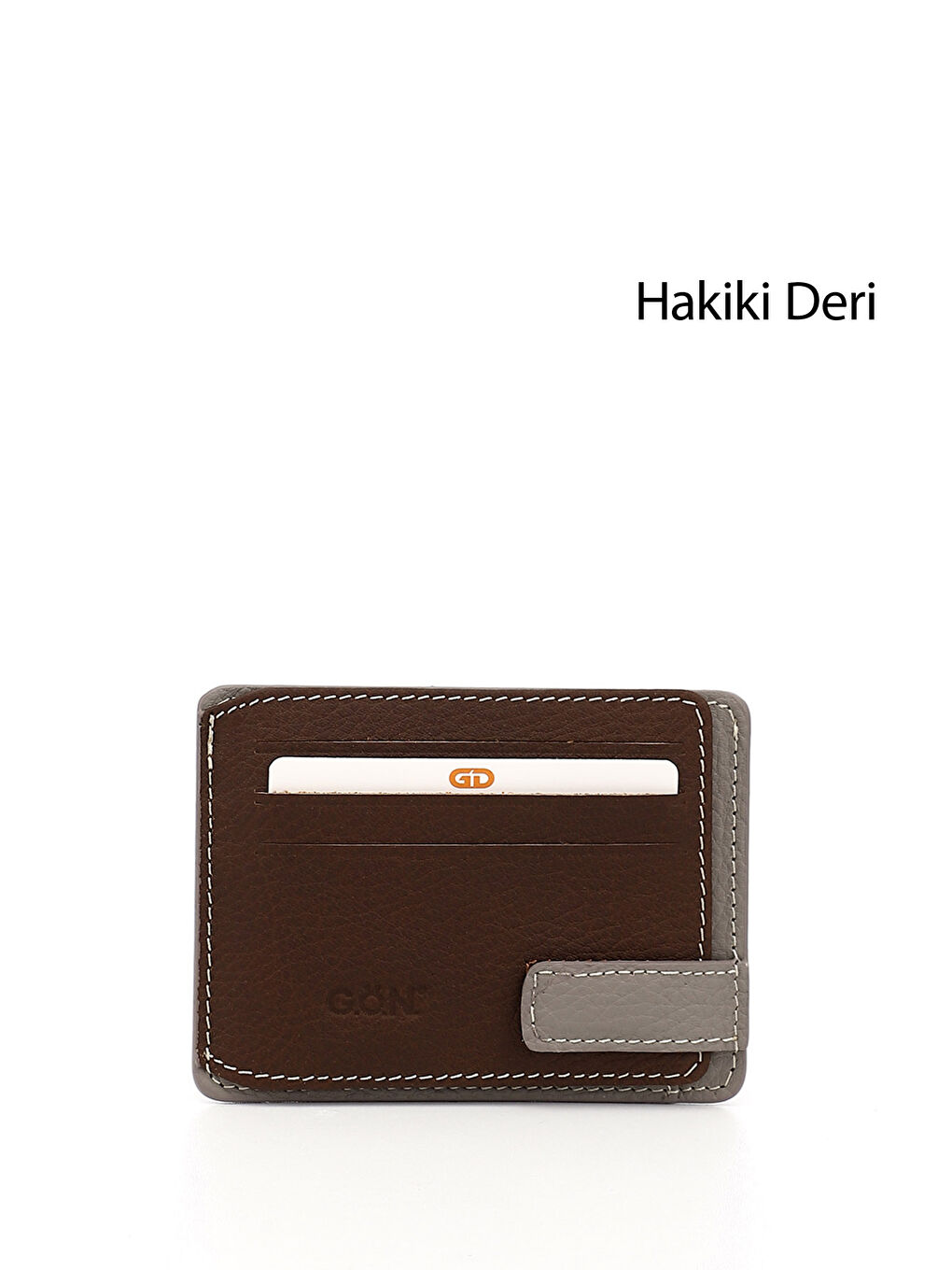 Kahverengi TABA Hakiki Deri Unisex Kartlık 06521
