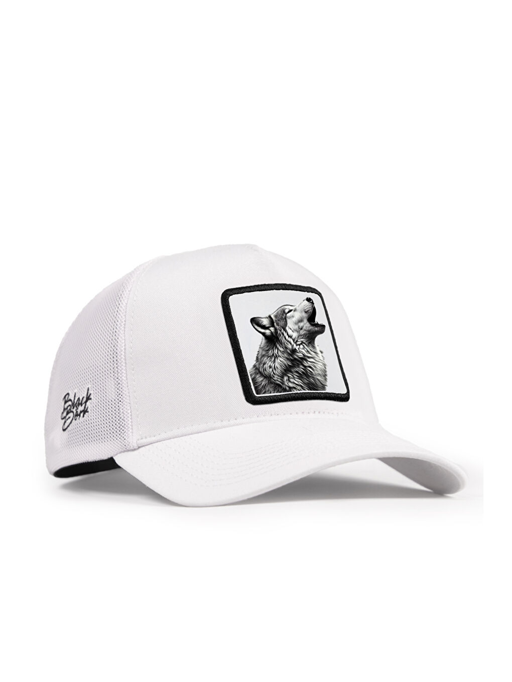 Logolu Beyaz Trucker Şapka