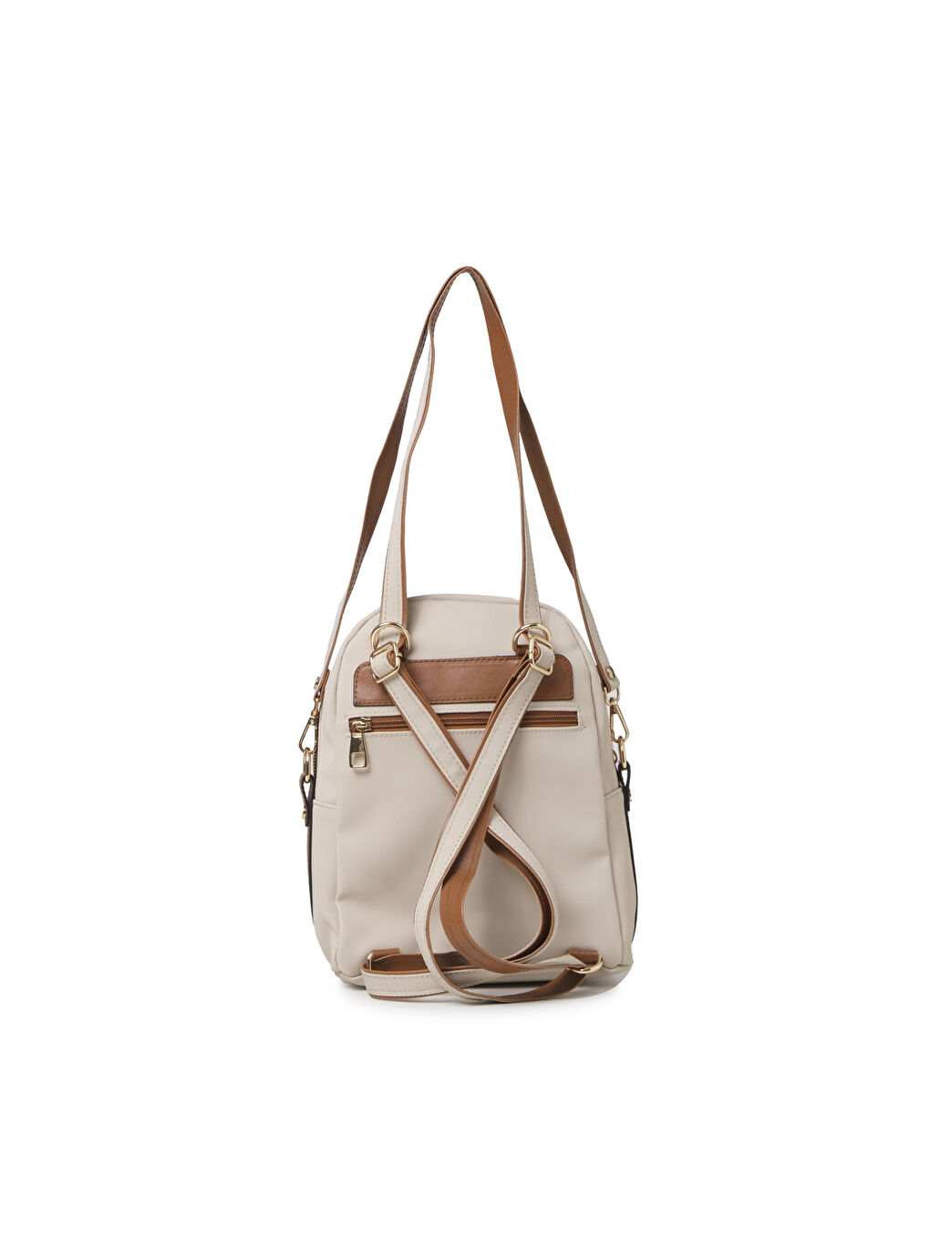 Bej Kadın Sırt Çantası TH-YK12941 Krem-Taba-3