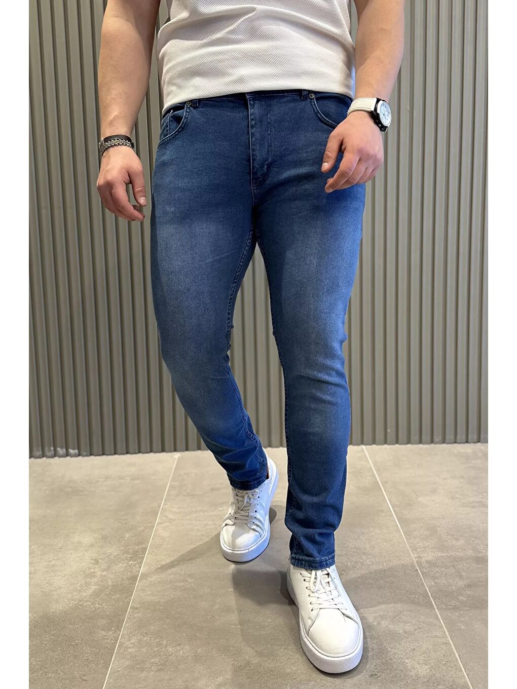 Mavi Erkek Elastanlı Jean Pantolon