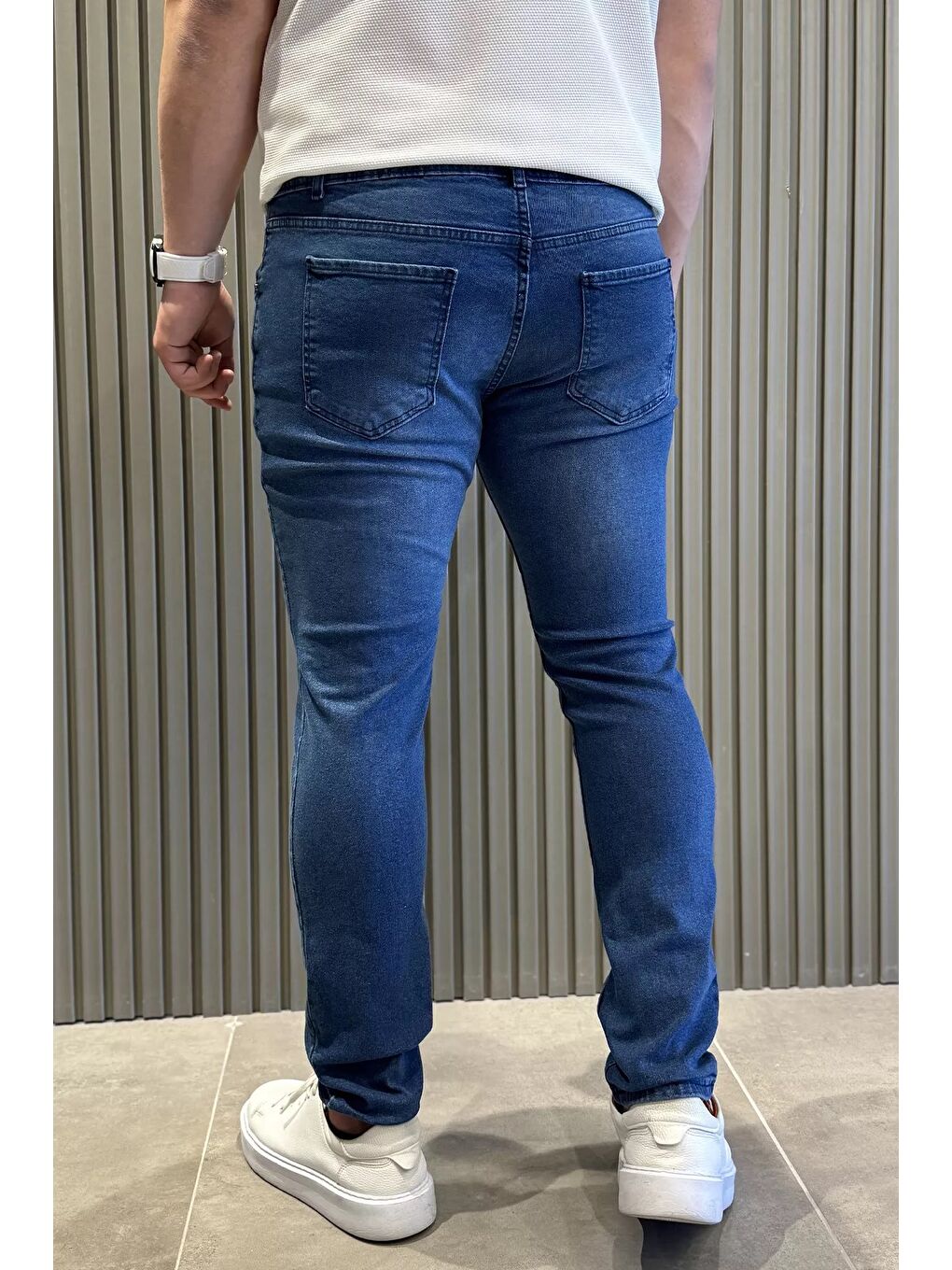 Mavi Erkek Elastanlı Jean Pantolon-2