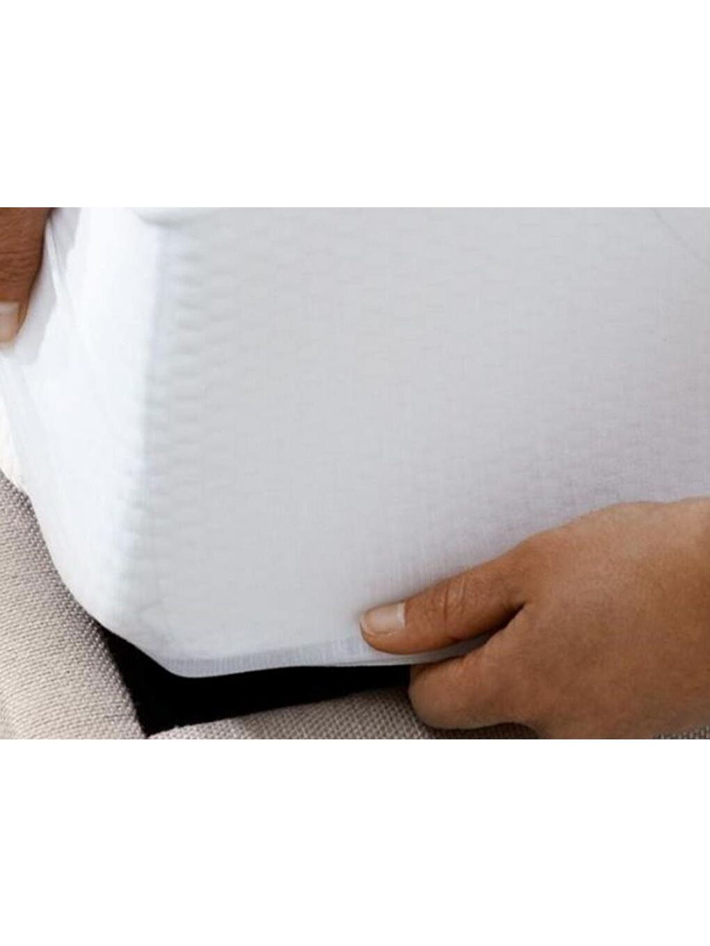 Beyaz Micro Sıvı Geçirmez Fitted 90x190 Cm Tek Kişilik Alez-1