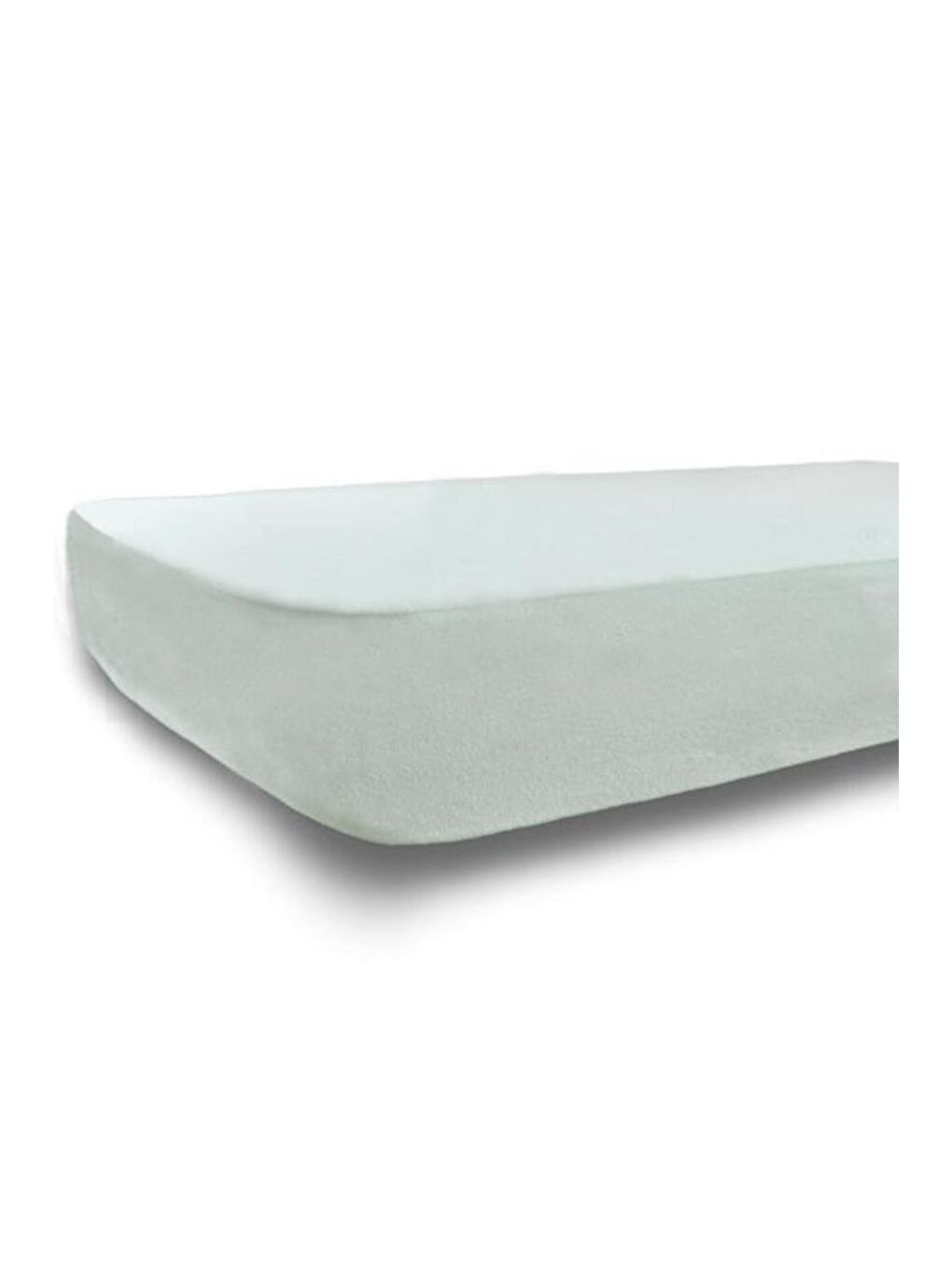 Beyaz Pamuklu Sıvı Geçirmez Fitted 100x200 Cm Tek Kişilik Alez-1