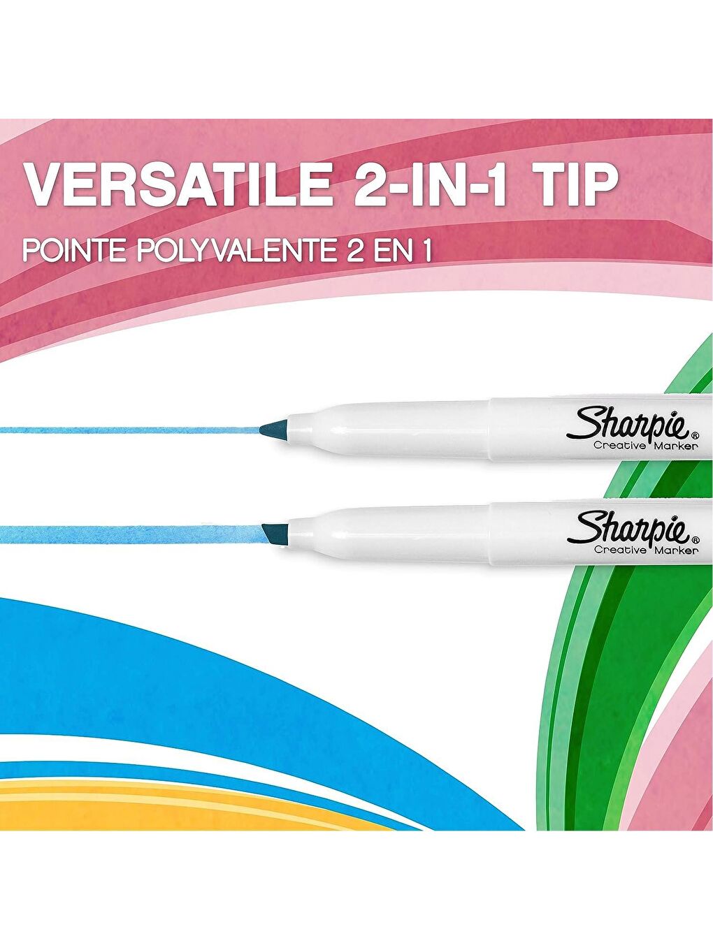 Sharpie Snote 4 lü Kreatif Permanent Marker Kesik Uç S-2138234 - 3