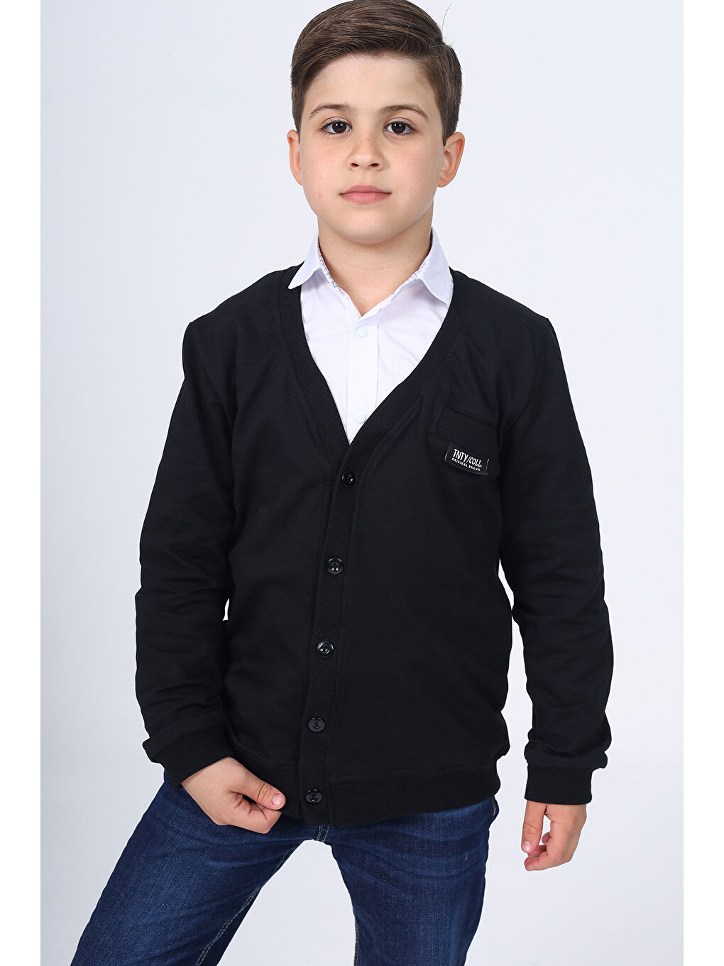 Siyah Erkek Çocuk Okul Hırka