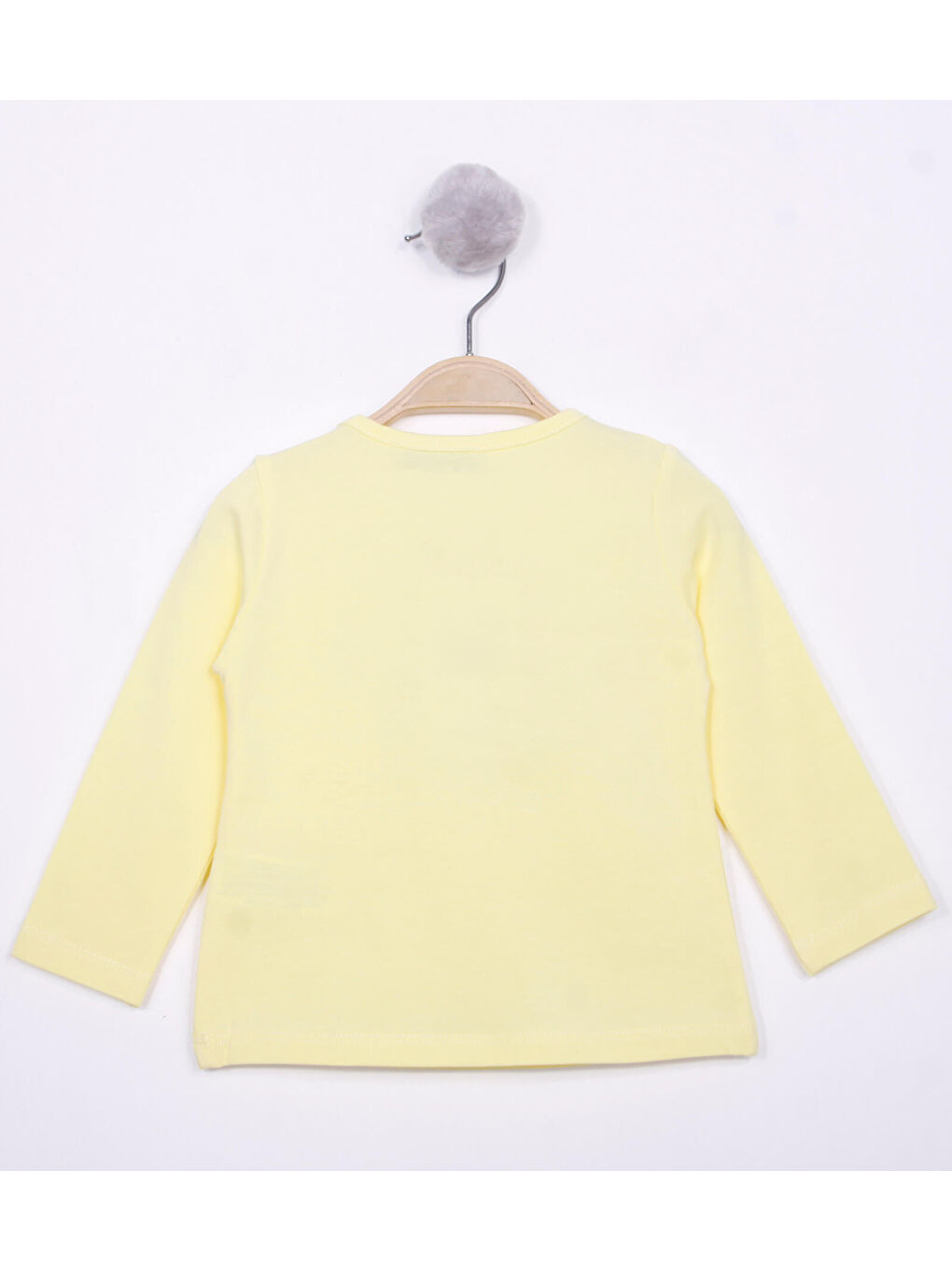 Sarı Kız Bebek Göğsü Nakışlı T-Shirt-1