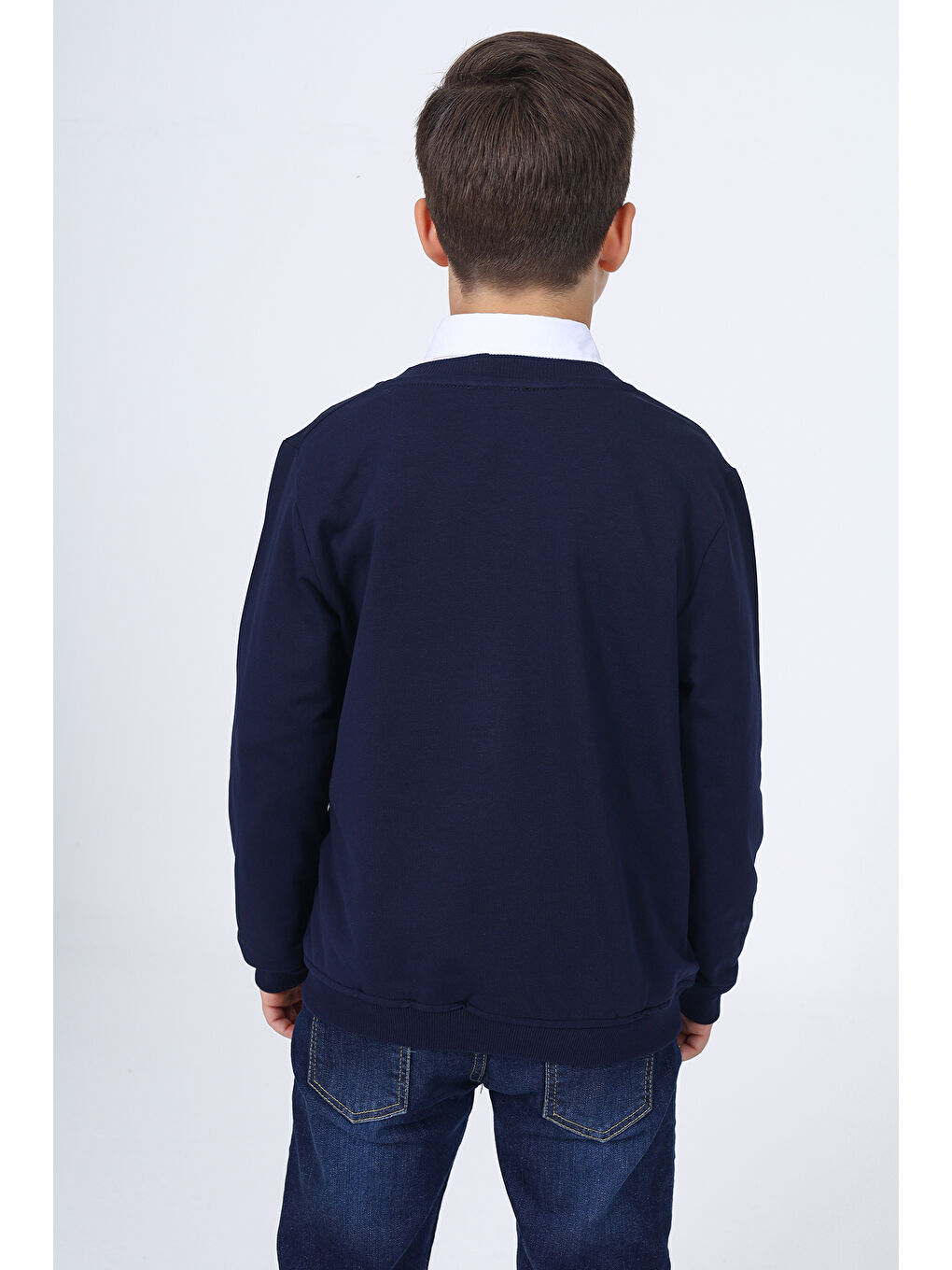 Lacivert Erkek Çocuk Okul Hırka-3