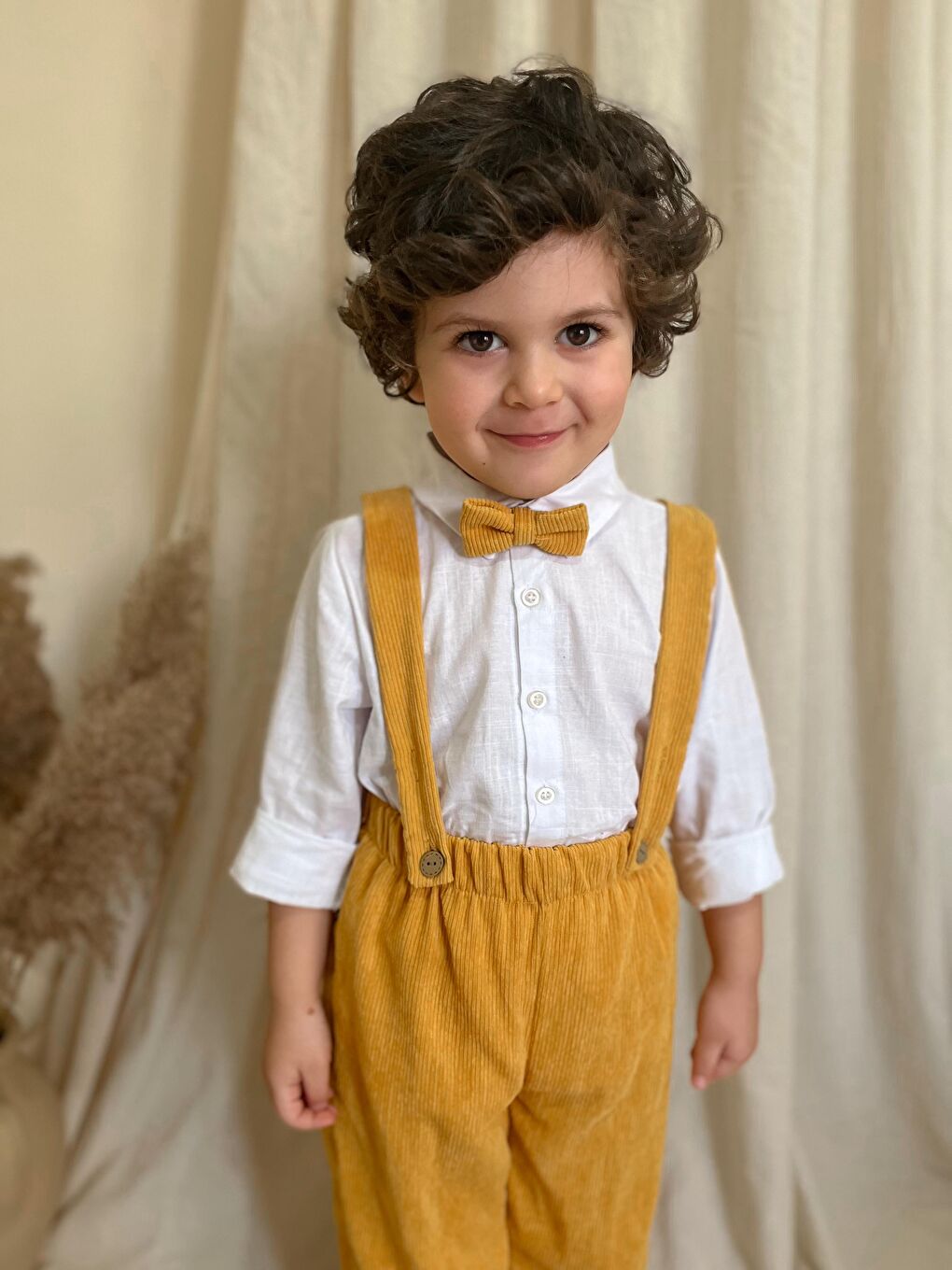 Sarı Papyonlu Fitilli Üçlü Takım-3