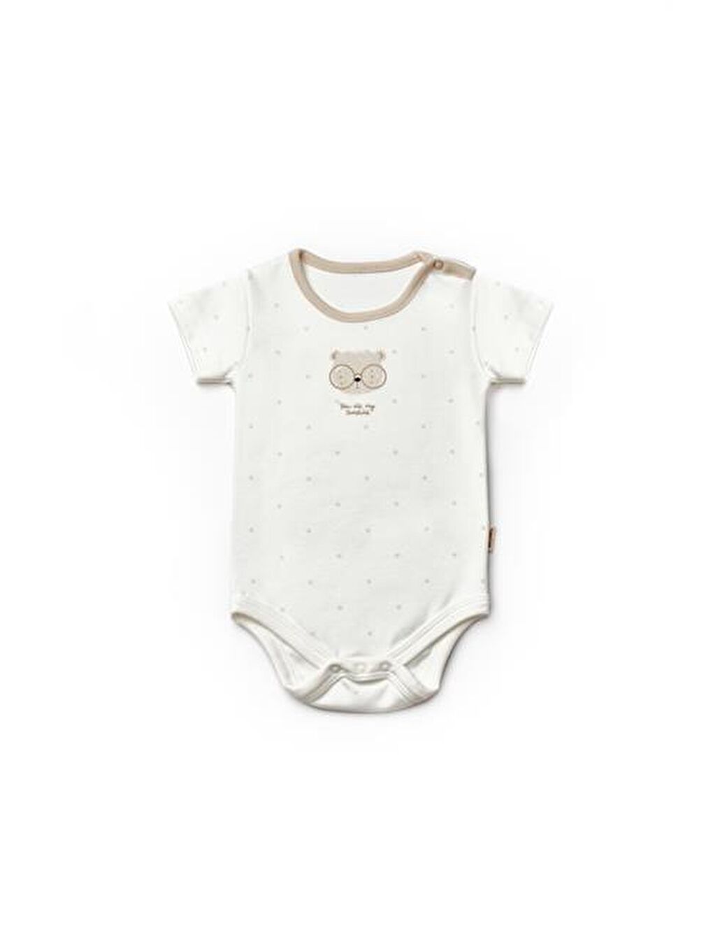 Ekru Bebek Keseli 4'lü Takım Set %100 Organik Pamuk - Yenidoğan Serisi - CSY8134-2