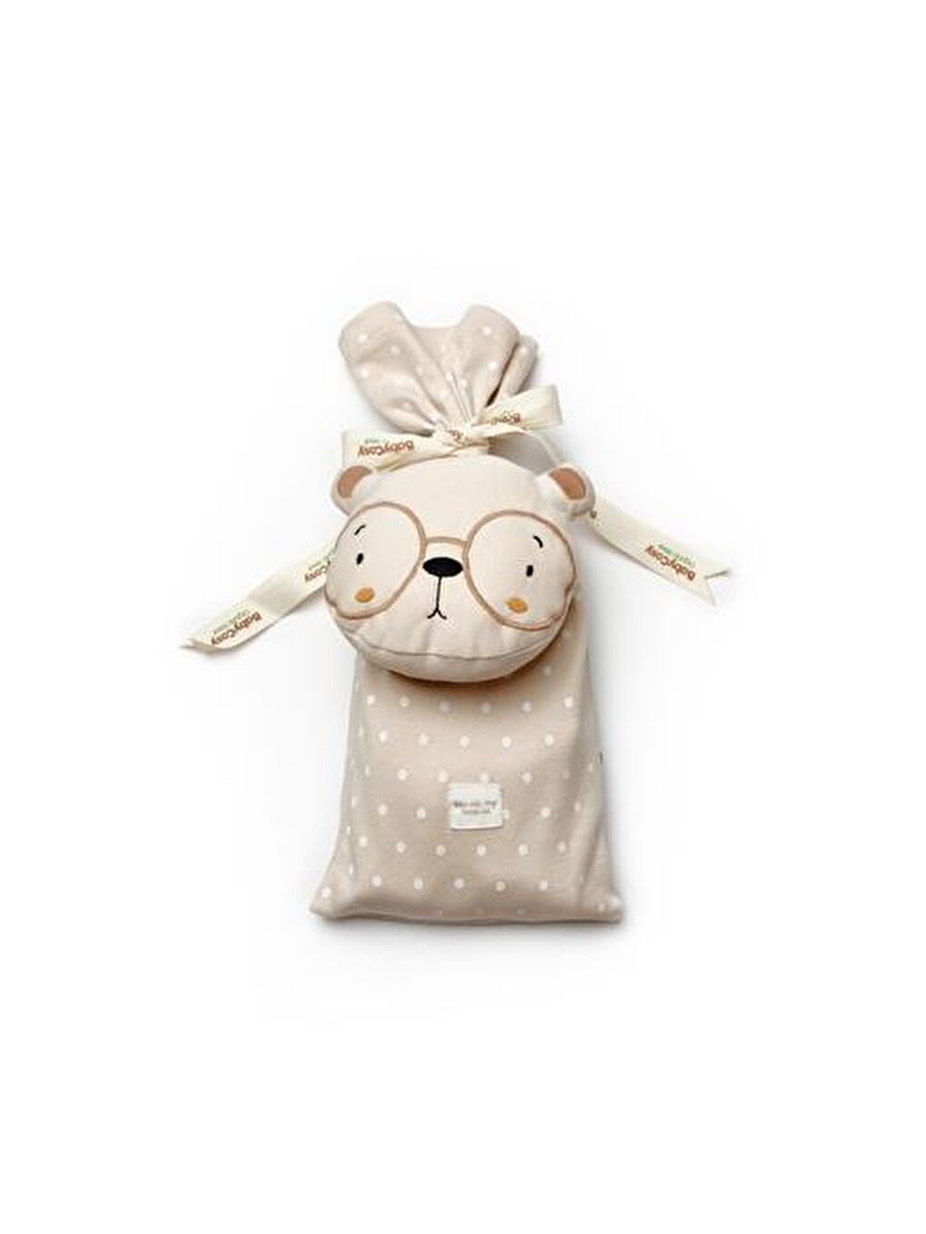 Ekru Bebek Keseli 4'lü Takım Set %100 Organik Pamuk - Yenidoğan Serisi - CSY8134-3