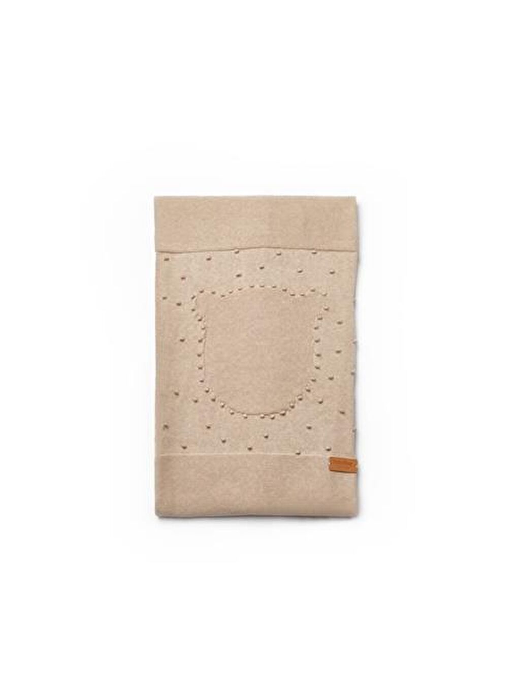 BabyCosy Organic  Bej Bebek Triko Battaniye 85 x 85 cm %100 Organik Pamuk - Yenidoğan Serisi - CSY8132 - 1