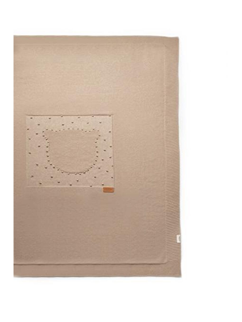 BabyCosy Organic  Bej Bebek Triko Battaniye 85 x 85 cm %100 Organik Pamuk - Yenidoğan Serisi - CSY8132 - 2
