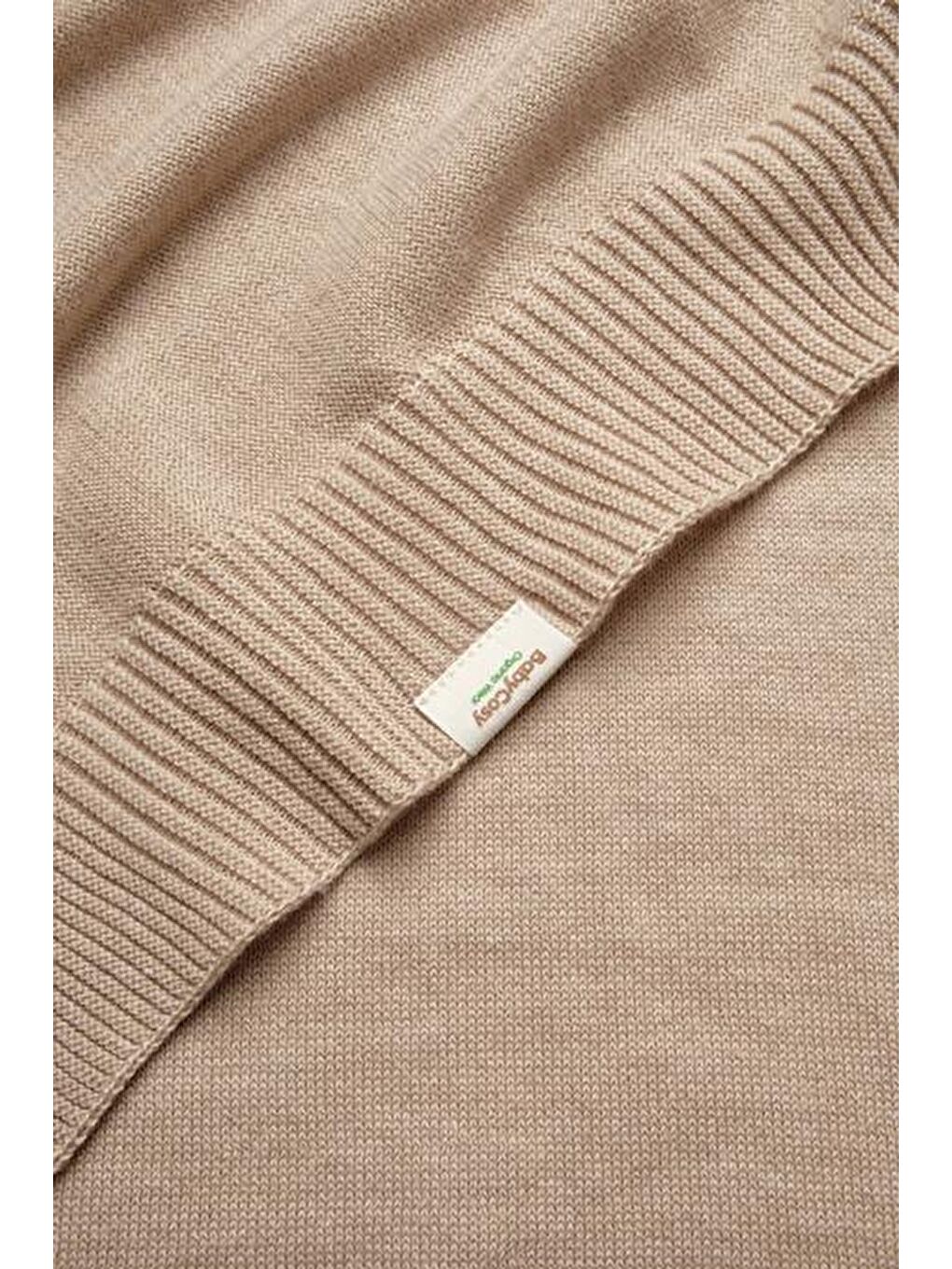 BabyCosy Organic  Bej Bebek Triko Battaniye 85 x 85 cm %100 Organik Pamuk - Yenidoğan Serisi - CSY8132 - 5