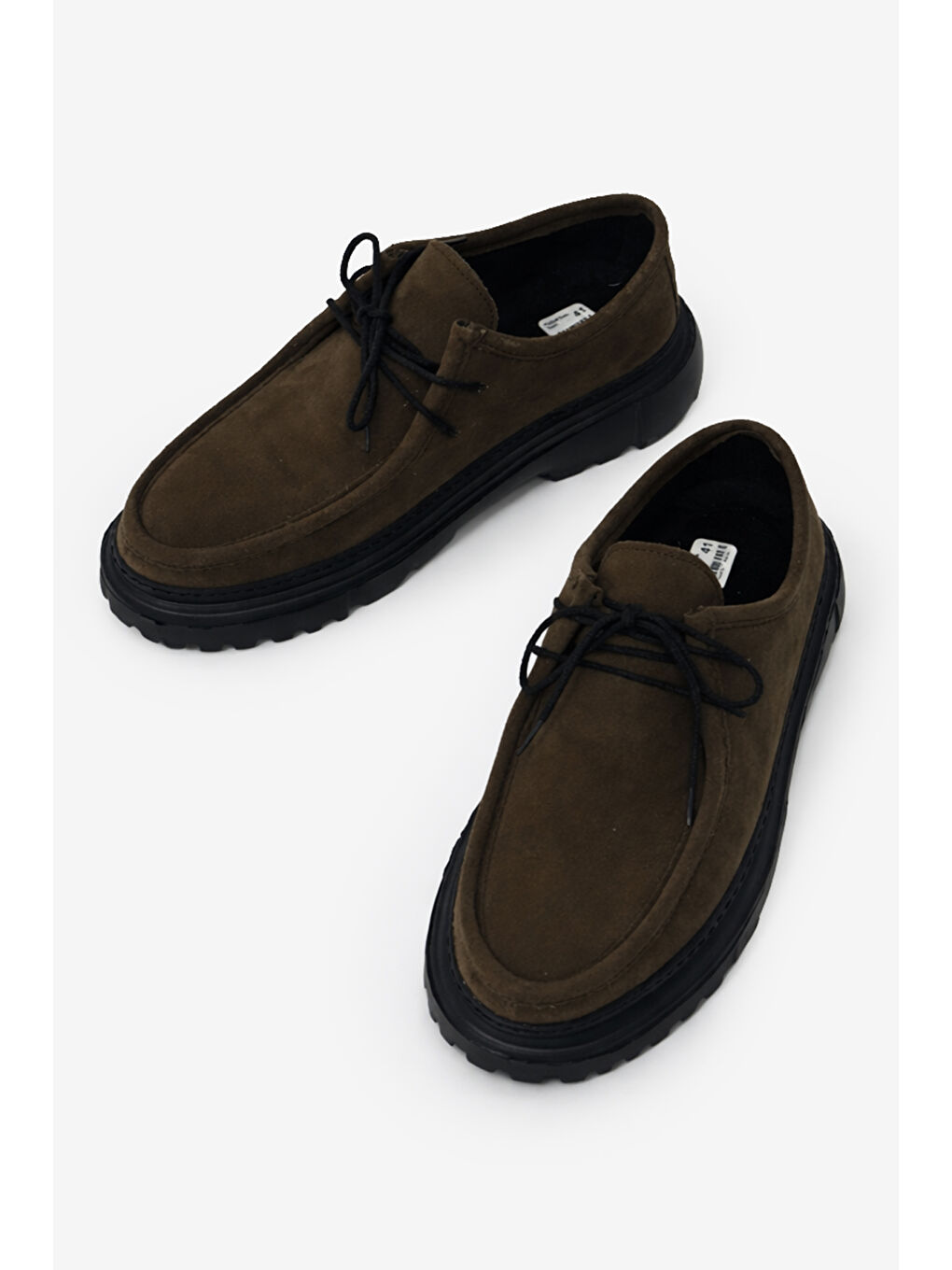 Erkek Haki Rahat Kalıp Erkek Klasik Ayakkabı-2