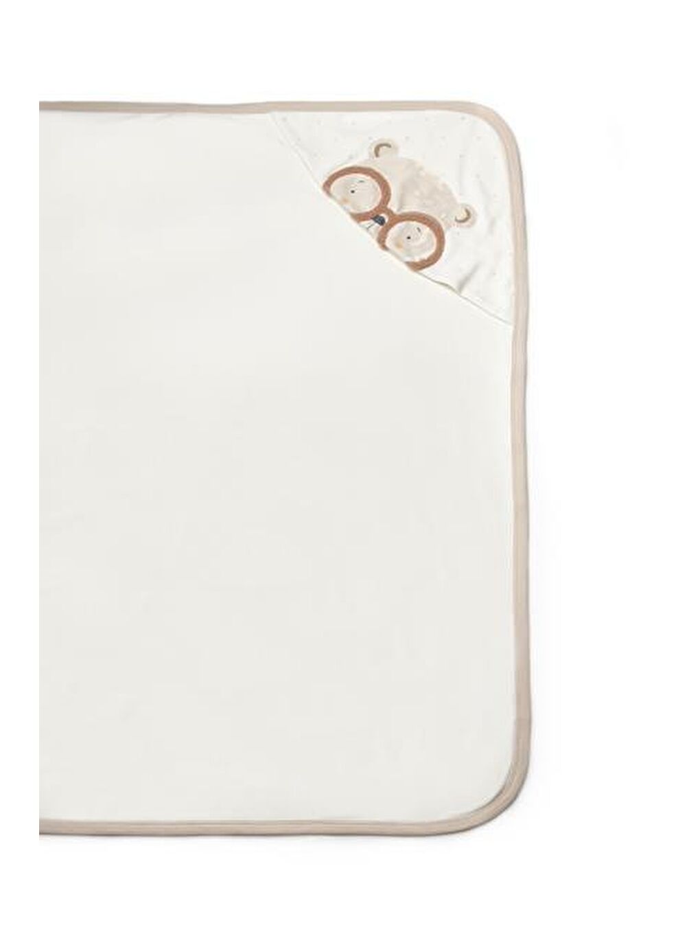 BabyCosy Organic  Ekru Bebek Şapkalı Battaniye %100 Organic Pamuk -Yenidoğan Serisi - CSY8129 - 2