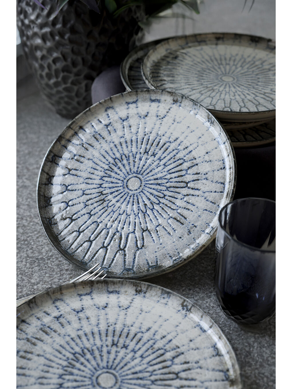 Karışık Professional Monoform Nordic Pasta Tabağı 22 Cm 6 Adet