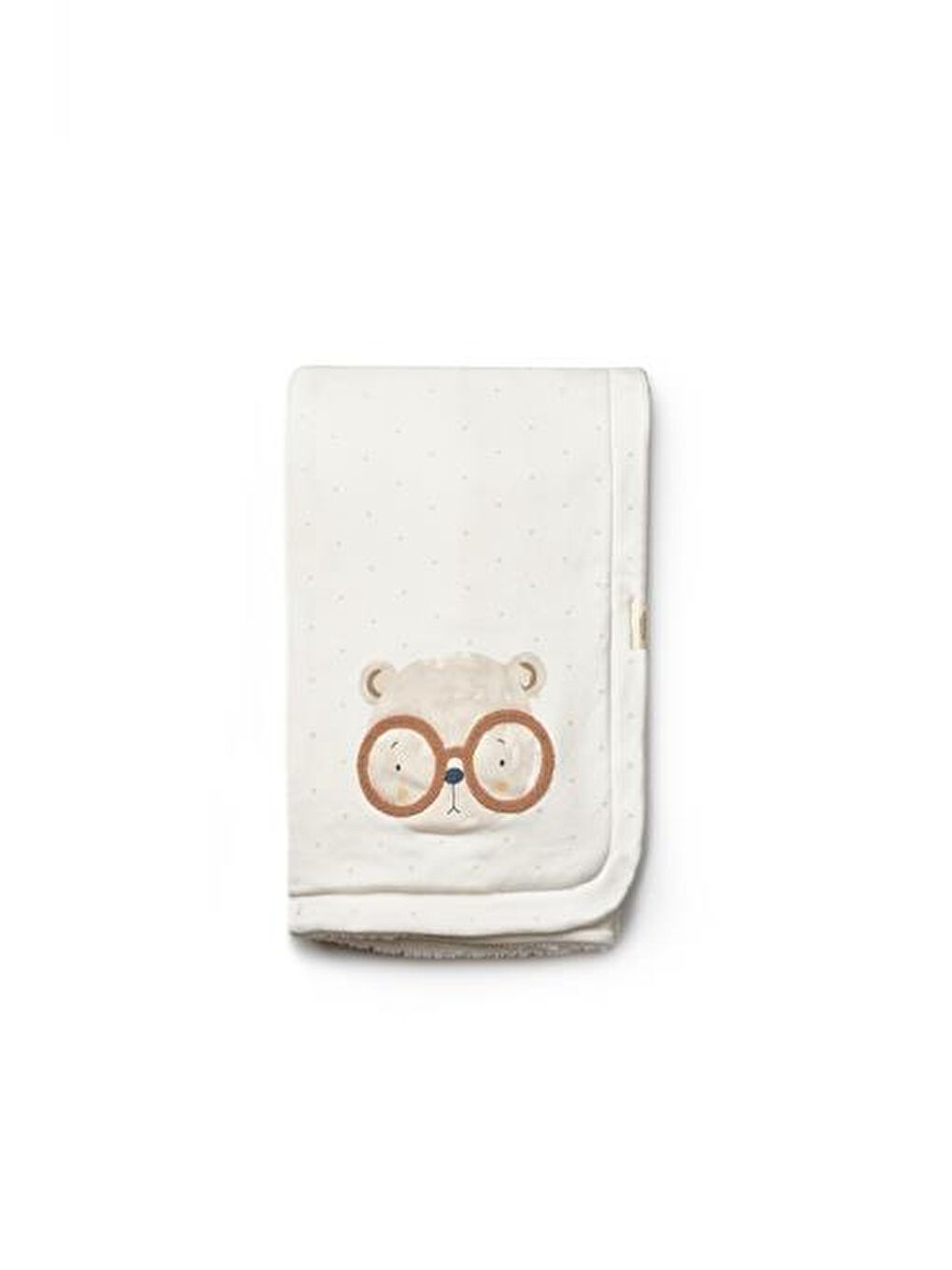 Ekru Bebek Battaniye %100 Organic Pamuk - Yenidoğan Serisi - Csy8130-1